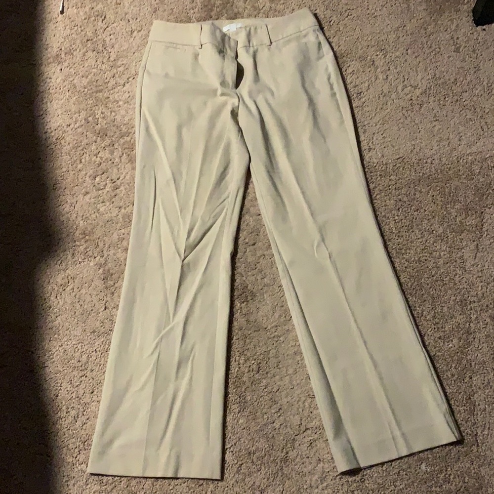 Khaki colored dress pants